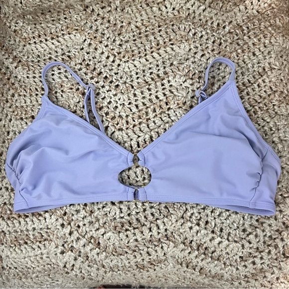 wild fable Other - Wild Fable Ring Front Bralette Bikini Swim Top Lavender Purple L Large 12-14